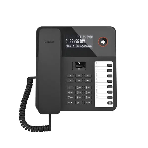 GIGASET Telefon DESK 600 telefon, fekete – 2. kép