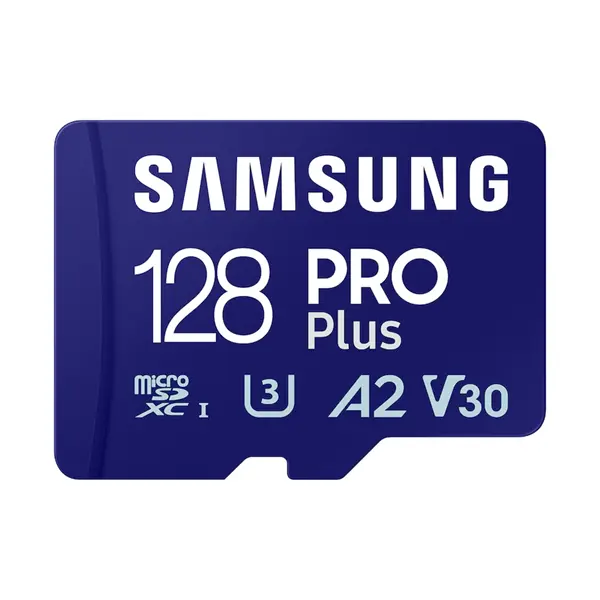 SAMSUNG Memóriakártya, PRO Plus + Reader microSDXC 128GB, CLASS 10, UHS-I, U3, V30, A2, R180/W130 – 2. kép