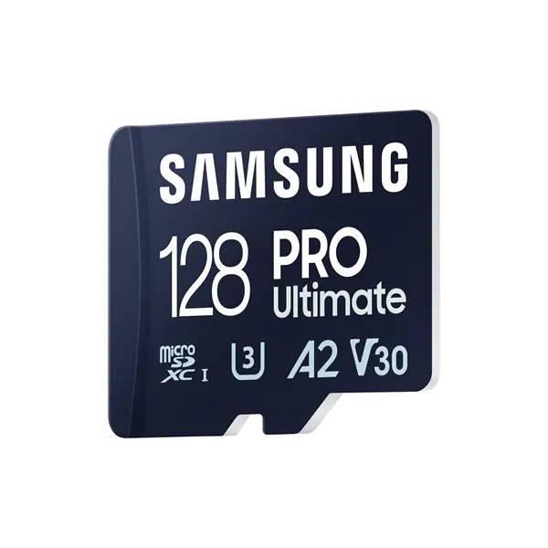 SAMSUNG Memóriakártya, PRO Ultimate microSD with Reader 128GB, Class 10, V30, A2, Grade 3 (U3), R200/W130, +Adapter – 2. kép
