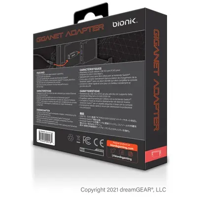 BIONIK Nintendo Switch Kiegészítő USB 3.0 Giganet Adapter, BNK-9018 – 2. kép
