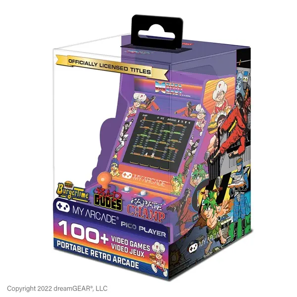 MY ARCADE Játékkonzol Data East 100+ Pico Player Retro Arcade 3.7" Hordozható, DGUNL-4118 – 4. kép