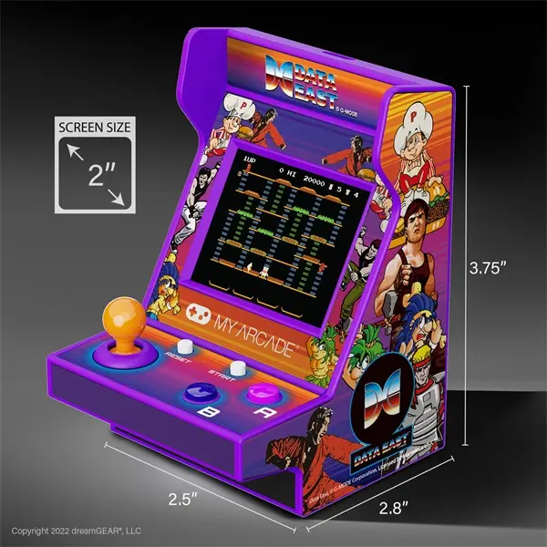MY ARCADE Játékkonzol Data East 100+ Pico Player Retro Arcade 3.7" Hordozható, DGUNL-4118 – 7. kép