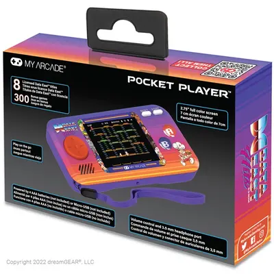 MY ARCADE Játékkonzol Data East 300+ Pocket Player Hordozható, DGUNL-4127 – 2. kép