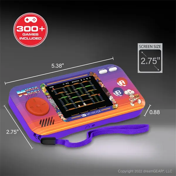 MY ARCADE Játékkonzol Data East 300+ Pocket Player Hordozható, DGUNL-4127 – 6. kép