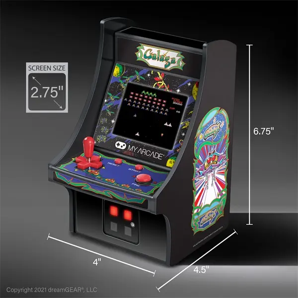 MY ARCADE Játékkonzol Galaga Micro Player Retro Arcade 6.75" Hordozható, DGUNL-3222 – 6. kép
