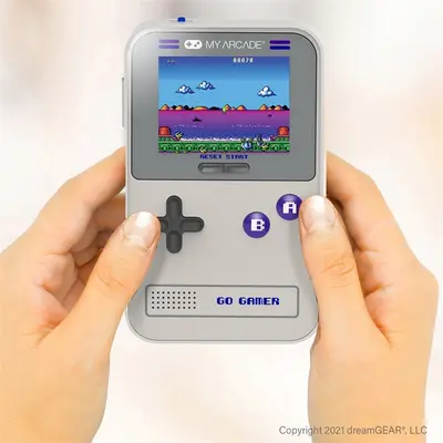 MY ARCADE Játékkonzol Go Gamer Classic 300in1 Szürke & Lila Hordozható, DGUN-3910 – 2. kép