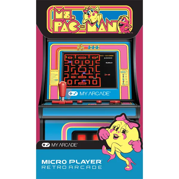 MY ARCADE Játékkonzol Ms. Pac-Man Micro Player Retro Arcade 6.75" Hordozható, DGUNL-3230 – 7. kép