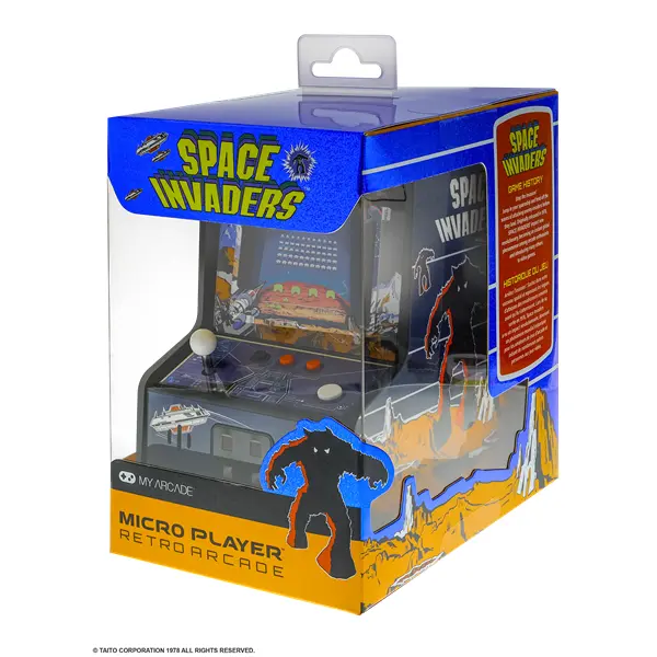 MY ARCADE Játékkonzol Space Invaders Micro Player Retro Arcade 6.75" Hordozható, DGUNL-3279 – 8. kép