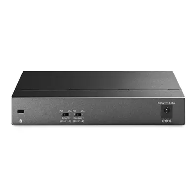 TP-LINK Switch 6x1000Mbps(3xPOE+ + 1xPOE++) Fémházas Asztali, TL-SG1006PP – 2. kép