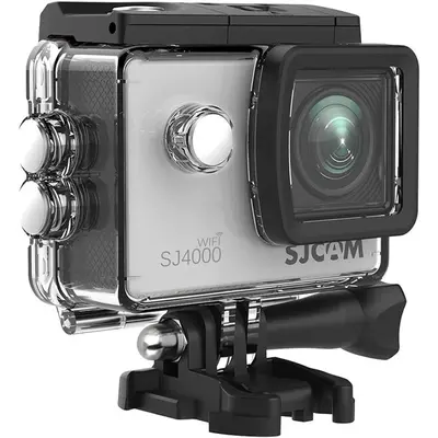 SJCAM Action Camera SJ4000 WiFi, Silver, 4K, 30m, 12 MP, vízálló tokkal, LCD kijelző 2.0, időzítő funkció, lassítás – 2. kép