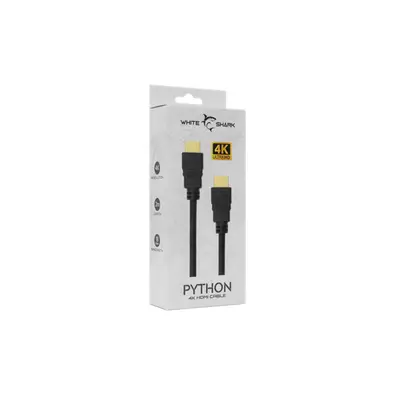 WHITE SHARK PYTHON-2 4K HDMI-HDMI kábel (M-M), 2m, fekete – 2. kép