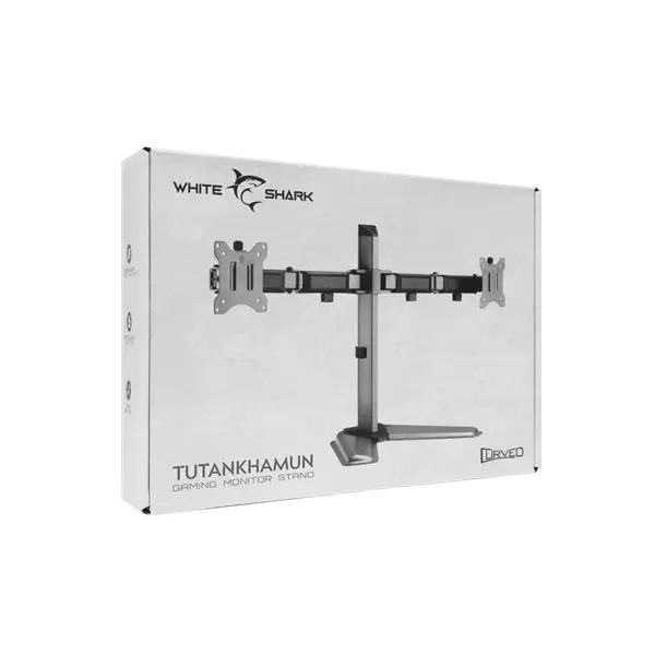 WHITE SHARK TUTANKHAMUN GMS-3206 asztali monitor tartó (dupla), 17"- 32" (43 cm - 81cm) – 7. kép