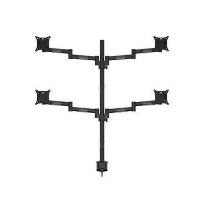 MULTIBRACKETS Asztali konzol (4 képernyős), M VESA Deskmount Officeline Quad Black (15-30", max.VESA: 100x100 mm) – 2. kép