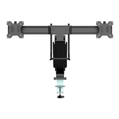 MULTIBRACKETS Asztali konzol (2 képernyős), M Deskmount Slim Basic Dual (17-27", max.VESA: 200x200 mm, 6 kg) – 2. kép