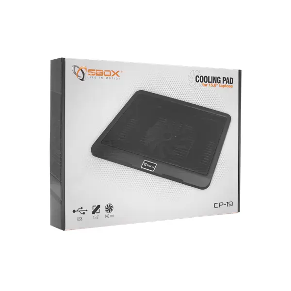 SBOX Notebook hűtőpad, COOLING PAD 15.6" – 6. kép