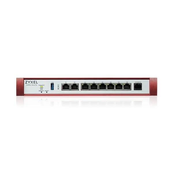 ZYXEL Tűztfal 1x2.5-GbE port + 6x1-GbE +1xPOE+ 1xUSB 3.0 + 1konzol port, USGFLEX200HP-EU0101F