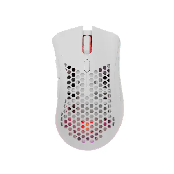 WHITE SHARK LIONEL-W, WGM-5012W vezeték nélküli gamer egér, fehér, 10000 dpi