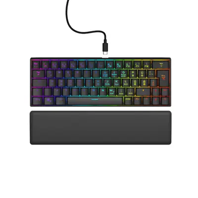 URAGE by HAMA 217828, GAMING URAGE EXODUS 760TKL MECHANIKUS MINI BILLENTYŰZET, RGB, RED SWITCH, FEKETE