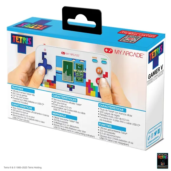 MY ARCADE Játékkonzol Gamer V Classic Tetris Hordozható, DGUNL-7030 – 2. kép