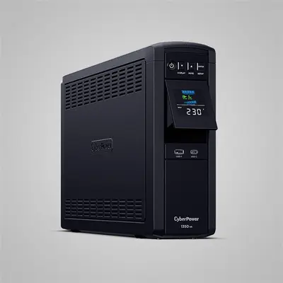 CYBERPOWER UPS gaming, 6xSCHU,2xUSB 1350VA 810W, 230V, színuszus szünetmentes tápegység,LINE-INTERAKTÍV, AVR, színes LCD – 2. kép