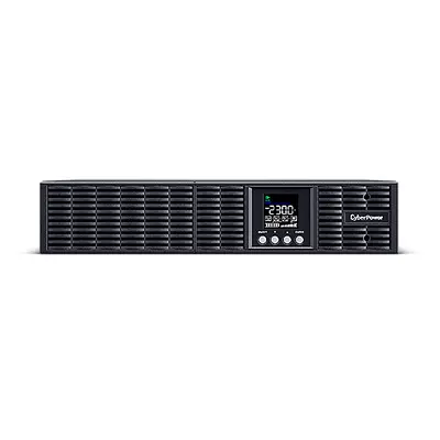 CYBERPOWER UPS, 2000VA/1800W, 8xC13, színes LCD, szünetmentes, tiszta színuszos, online kettős konverzió, rack/tower – 2. kép