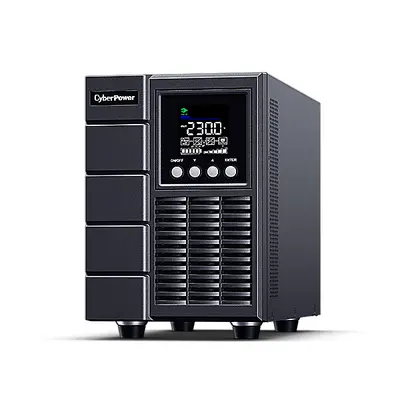 CYBERPOWER UPS, 2000VA/1800W, 2xC13 2xSCHU, színes LCD kijelző, OnLine szünetmentes, kettős konverziós,tisztán színuszos – 2. kép