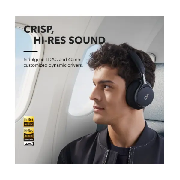 ANKER Soundcore Space One Bluetooth Headset Jet Black – 4. kép