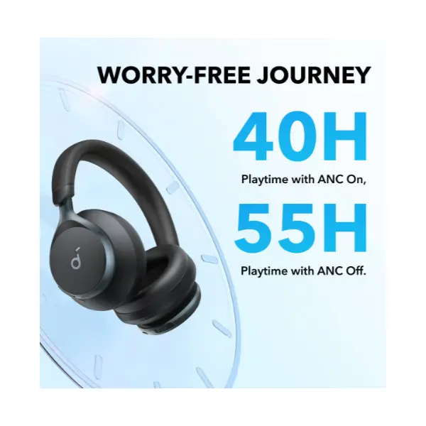 ANKER Soundcore Space One Bluetooth Headset Jet Black – 5. kép