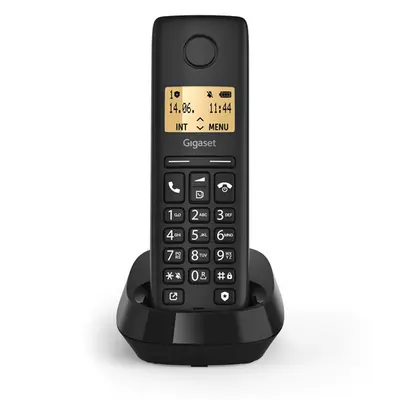 GIGASET DECT telefon, PURE 100, fekete – 2. kép