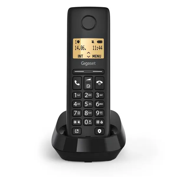GIGASET DECT telefon, PURE 100, fekete – 2. kép