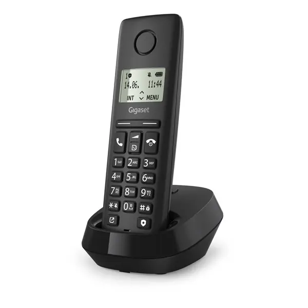 GIGASET DECT telefon, PURE 100, fekete – 3. kép