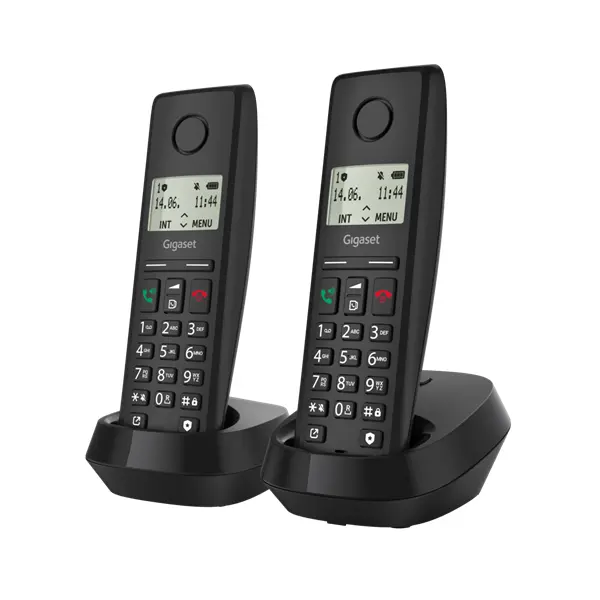 GIGASET DECT telefon, PURE 200 Duo, fekete – 6. kép