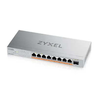 ZYXEL Switch 8x2.5Gbps + 1xSFP+ Fémházas Asztali, XMG-108-ZZ0101F – 2. kép