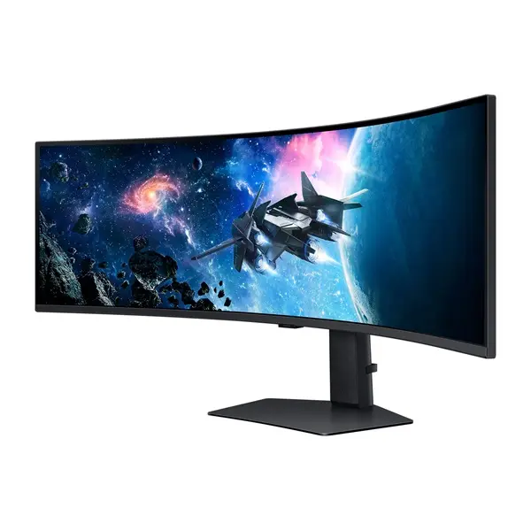 SAMSUNG Ívelt Gaming 240Hz VA monitor 49" G9 G95C, 5120x1440 DQHD 2K, 32:9, 450cd/m2, 1ms, HDMI,DP/USB – 4. kép