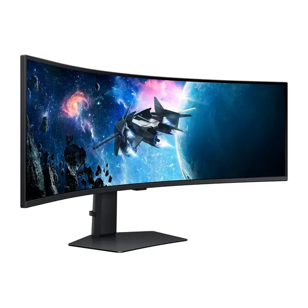 SAMSUNG Ívelt Gaming 240Hz VA monitor 49" G9 G95C, 5120x1440 DQHD 2K, 32:9, 450cd/m2, 1ms, HDMI,DP/USB – 5. kép
