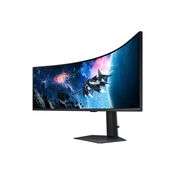 SAMSUNG Ívelt Gaming 240Hz VA monitor 49" G9 G95C, 5120x1440 DQHD 2K, 32:9, 450cd/m2, 1ms, HDMI,DP/USB – 6. kép
