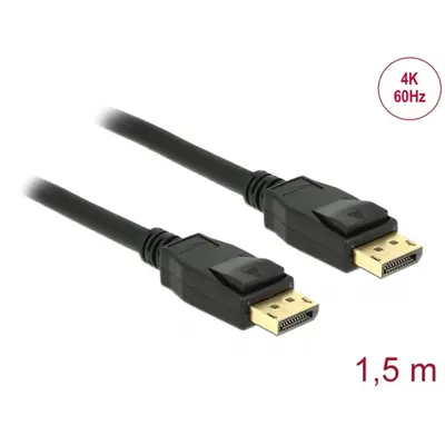 DELOCK kábel DisplayPort 2.0 male / male összekötő 10K 60Hz 54 Gbps 3m
