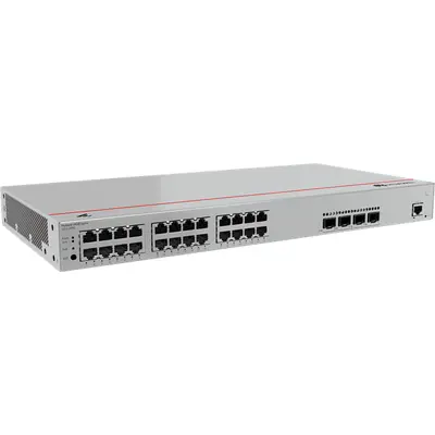 Huawei eKit Switch 24x1000Mbps (400W POE+) + 4x1GE (SFP) + 1konzol port, iStack, Layer2+ managed Rackes - S310-24P4S