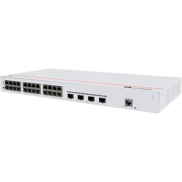 Huawei eKit Switch 24x1000Mbps + 4x10GE (SFP+) + 1konzol port, iStack, Layer2+ managedRackes - S310-24T4X – 4. kép