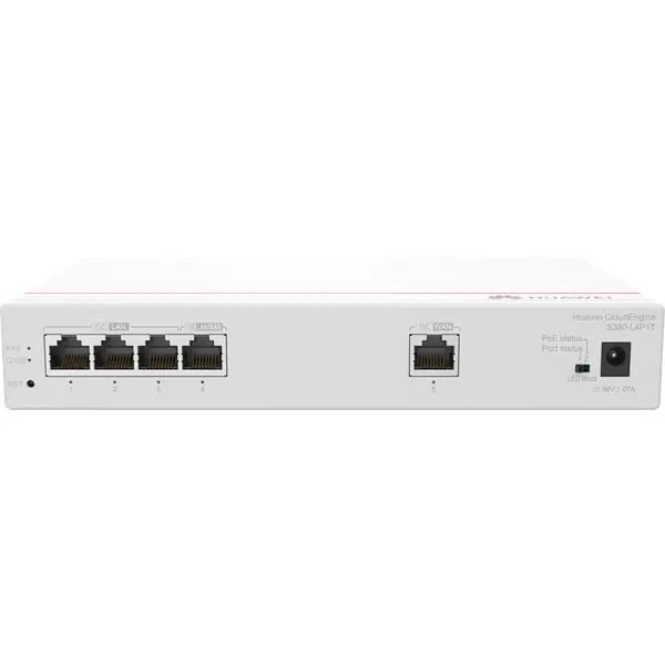 Huawei eKit Engine Gateway 1x1000Mbps (WAN) + 4x1000Mbps (50W POE+ LAN), Asztali - S380-L4P1T – 4. kép