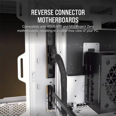 CORSAIR Ház Micro-ATX iCUE LINK 2500X RGB, Tápegység nélkül, Edzett Üveg, fekete – 2. kép