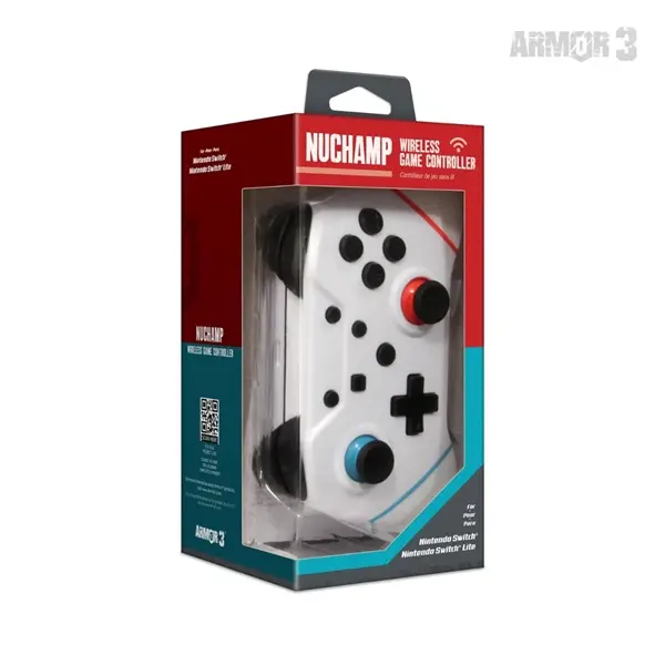 ARMOR3 NUCHAMP Nintendo Switch Kiegészítő Vezeték nélküli kontroller, Fehér – 2. kép