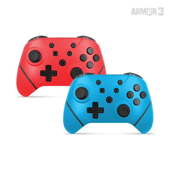 ARMOR3 NUCHAMP Nintendo Switch Kiegészítő Vezeték nélküli kontroller, Kék & Piros (2-PACK) – 3. kép
