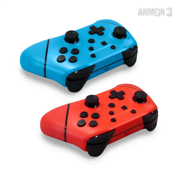 ARMOR3 NUCHAMP Nintendo Switch Kiegészítő Vezeték nélküli kontroller, Kék & Piros (2-PACK) – 4. kép