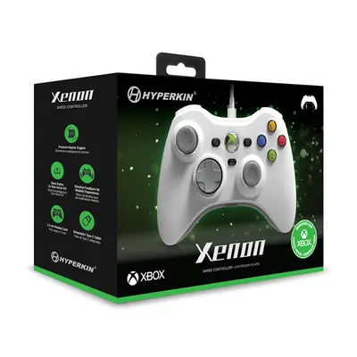 HYPERKIN Xenon Xbox Series|One/Windows 11|10 Xbox liszenszelt Vezetékes kontroller, Fehér – 2. kép