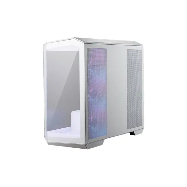 MSI Ház Micro ATX PANO M100R PZ WHITE, 4xARGB ventilátor, Tápegység nélkül, üvegfalú, fehér – 2. kép