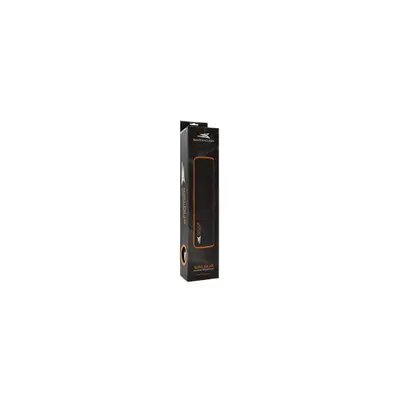 BARACUDA W029915 WALRUS-L, BGMP-21 fekete/narancs szegély gamer szövet egérpad 400x300mm – 2. kép
