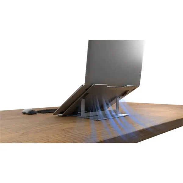 KENSINGTON Notebook állvány-alumínium (Easy Riser™ Aluminum Laptop Riser), szürke – 3. kép