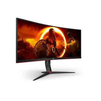AOC Ívelt Gaming 180Hz VA monitor 34" CU34G2XP/BK, 3440x1440, 21:9, 430cd/m2, 1ms, 2xHDMI/DisplayPort/USBx4 – 2. kép