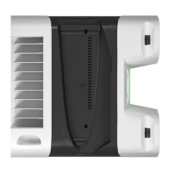 FROGGIEX PS5/PS5 Slim Kiegészítő Ventilátoros állvány + Headset tartó Fehér, FX-P5-C4-W – 4. kép